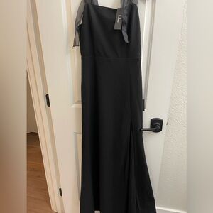 Black Lulu’s bridesmaid dress